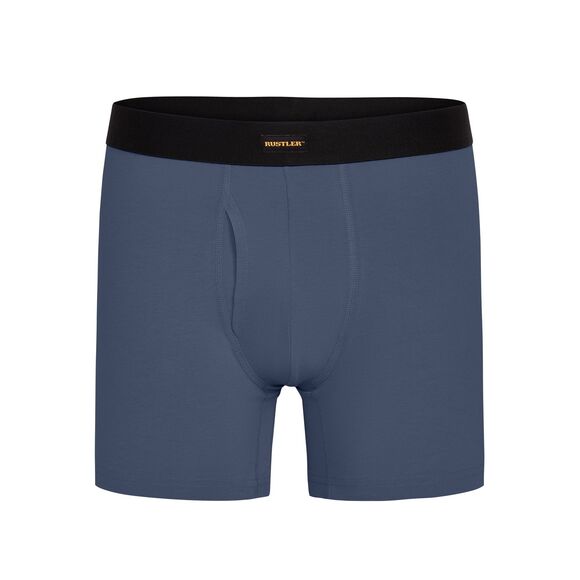 Wrangler 10-pack Comfort Cotton Rustler Boxer Briefs Men's XL Blue Gray Charcoal - Picture 2 of 11